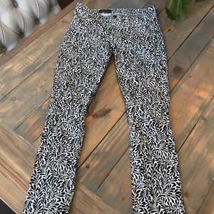 J Crew Navy and White Pattern Jeans/Pants!